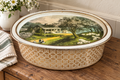 Vintage Sunshine Biscuits Tin – Currier & Ives Cottage Sheep Scene