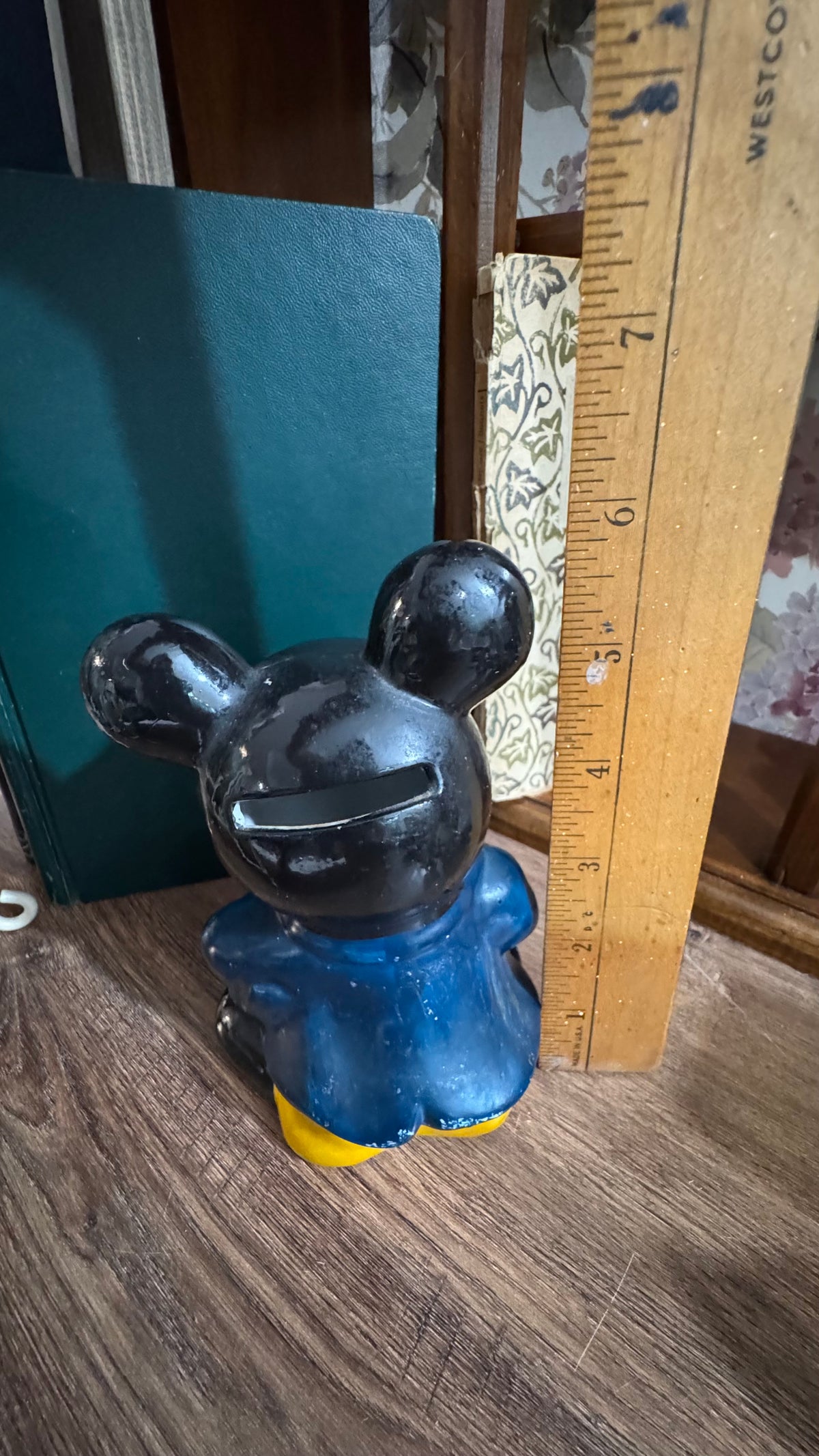 Retro Mickey-Style Ceramic Coin Bank