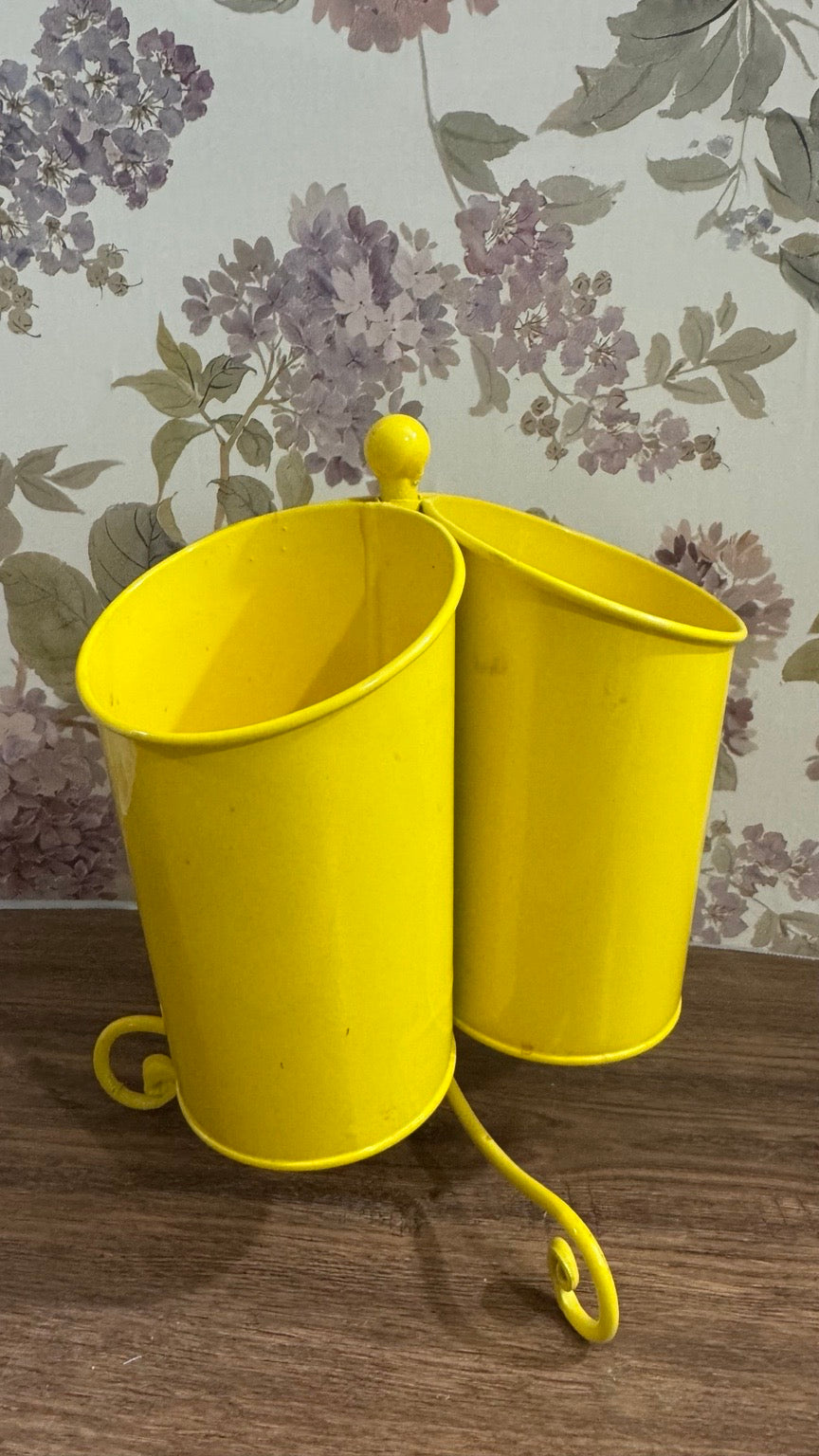 Yellow Metal 3-Compartment Organizer