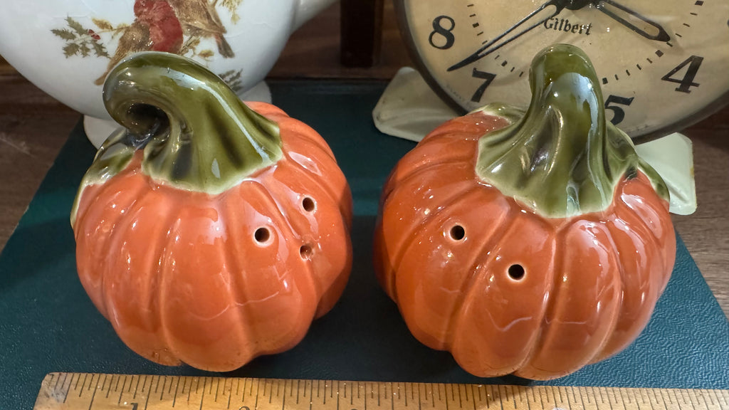 Ceramic Pumpkin Salt & Pepper Shakers – Fall Harvest Décor