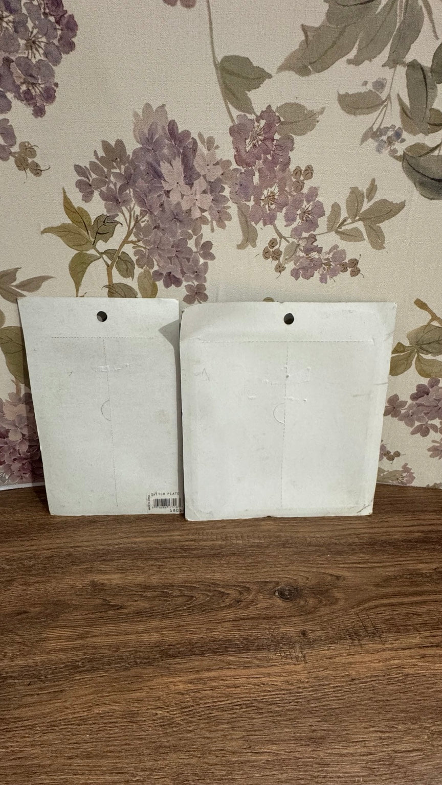 Styleline Unfinished Wood Wall Plate Covers NOS Duplex Outlet & Double Toggle Switch Sealed