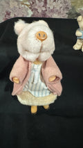 Vintage Miniature Animal Figurine Lot Eden Toys Beatrix Potter Pig Teddy Bears Set