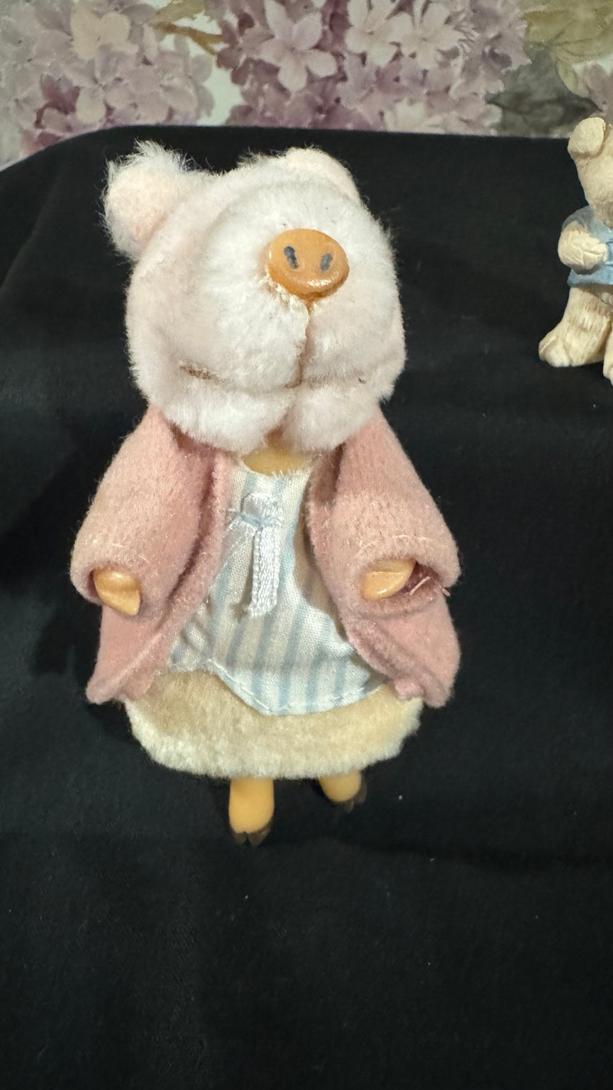 Vintage Miniature Animal Figurine Lot Eden Toys Beatrix Potter Pig Teddy Bears Set
