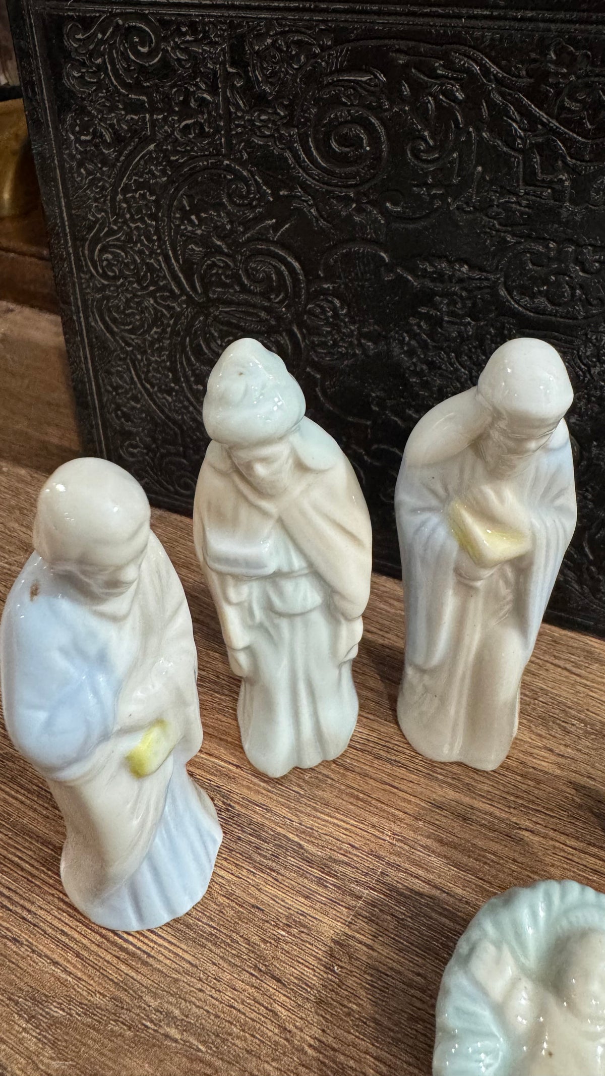 Miniature Pastel Porcelain Nativity – 5 Pieces