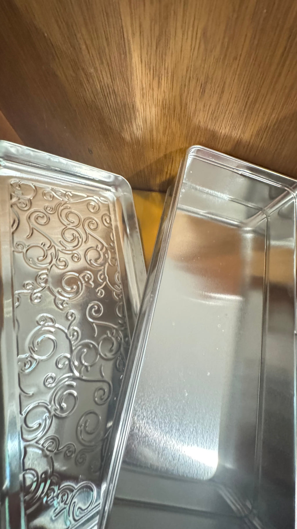 Set of 3 Decorative Metal Tins – Colorful Art, Silver & Gold