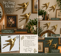 Pair of Gold Flying Bird Wall Decor – Target 2017