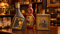 3 Vintage Beam’s Choice Art Decanter Bottles – Home Bar Display – Set
