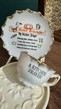 Vintage 1950s Japan Kitchen Prayer Cup & Plate Set – Arkansas Souvenir