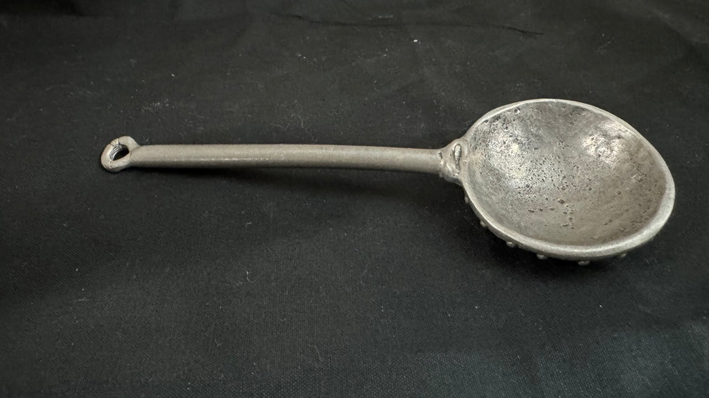 Vintage Cast Pewter Serving Spoon #1272 Mt Joy Penna Hanging Kitchen Utensil