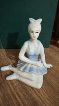 Porcelain Ballerina Figurine – Blue & White