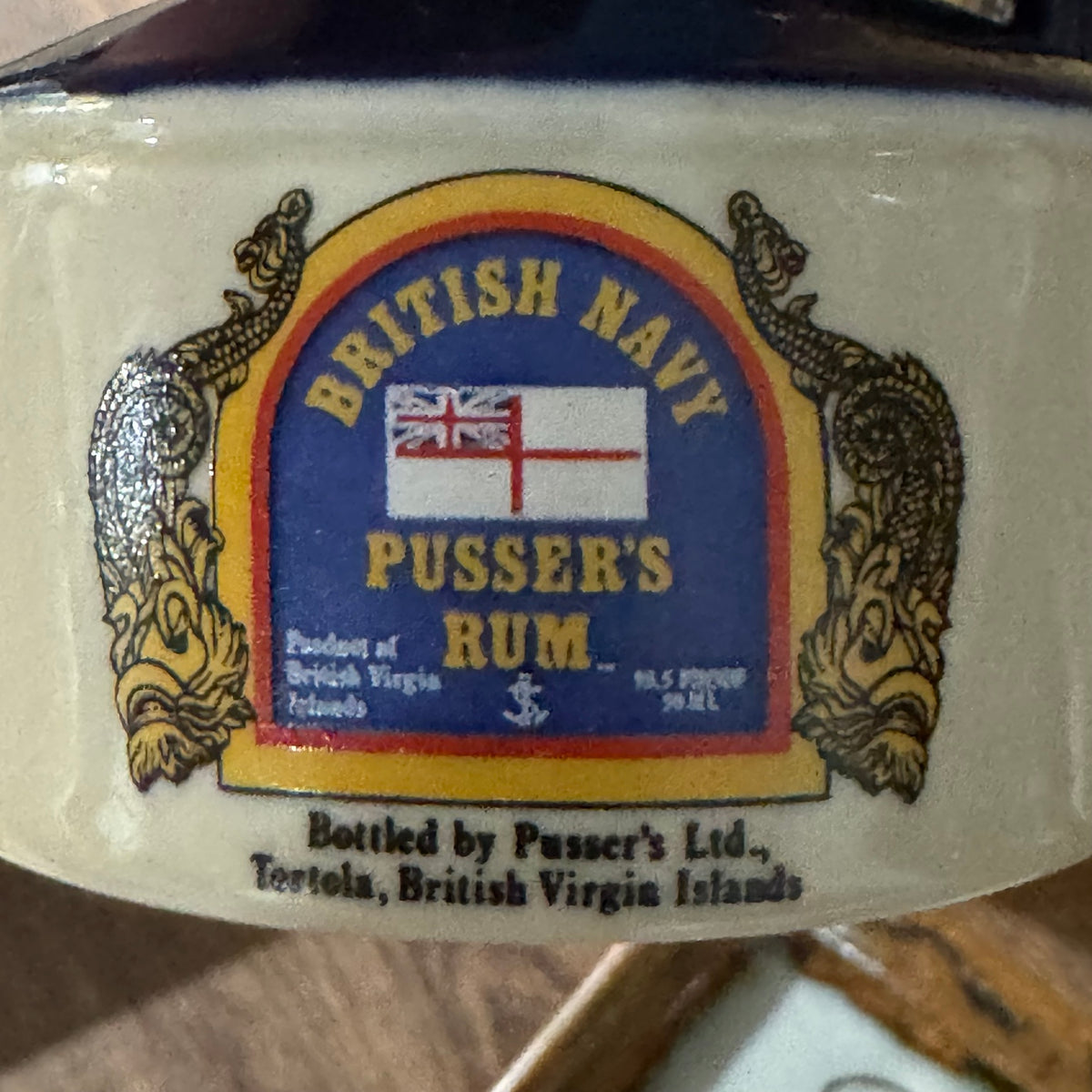 Vintage Pusser’s Rum British Navy Ceramic Decanter