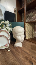 Vintage HOMCO Boy Bust – Ivory Child Head Sculpture