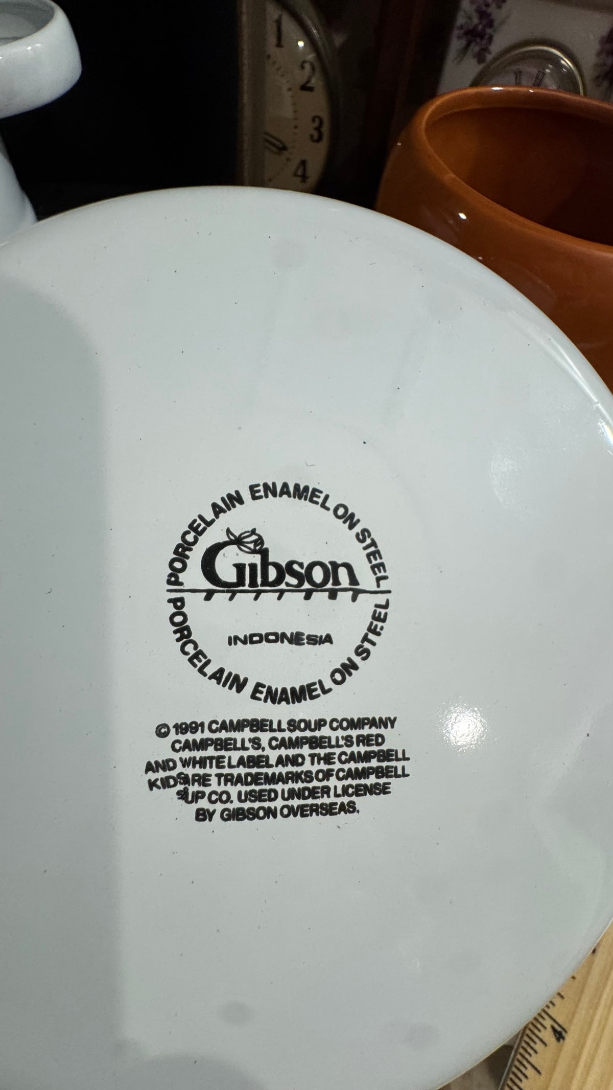 Vintage 1991 Campbell’s Soup Gibson Enamelware Pots – Set of 2