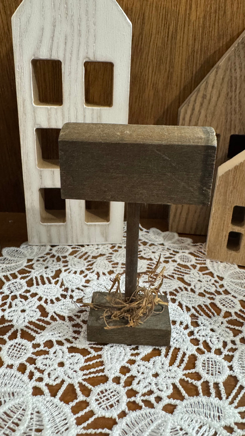 Mini Wooden Mailbox Shelf Sitter – Primitive Farmhouse Décor