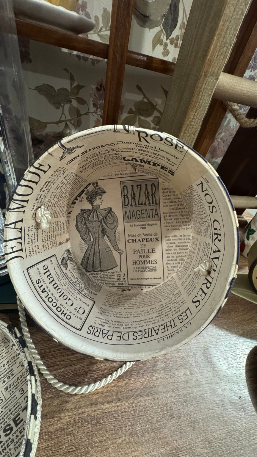 French Millinery Round Hat Box – Paris Fashion Décor