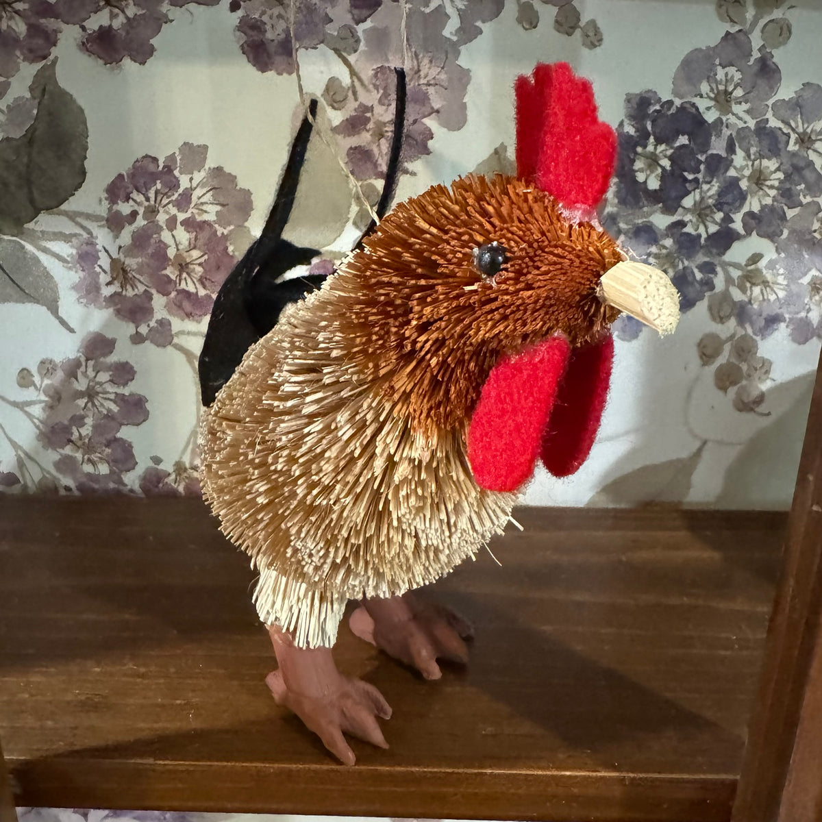 Set of 4 Bristle Animal Figurines – Rustic Farmhouse Decor