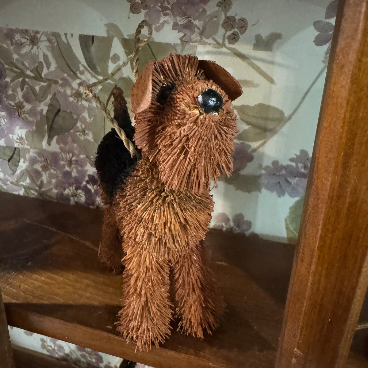 Set of 4 Bristle Animal Figurines – Rustic Farmhouse Decor