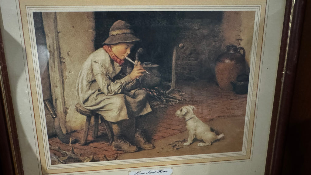 Vintage Framed Home Sweet Home Print by C. E. Wilson