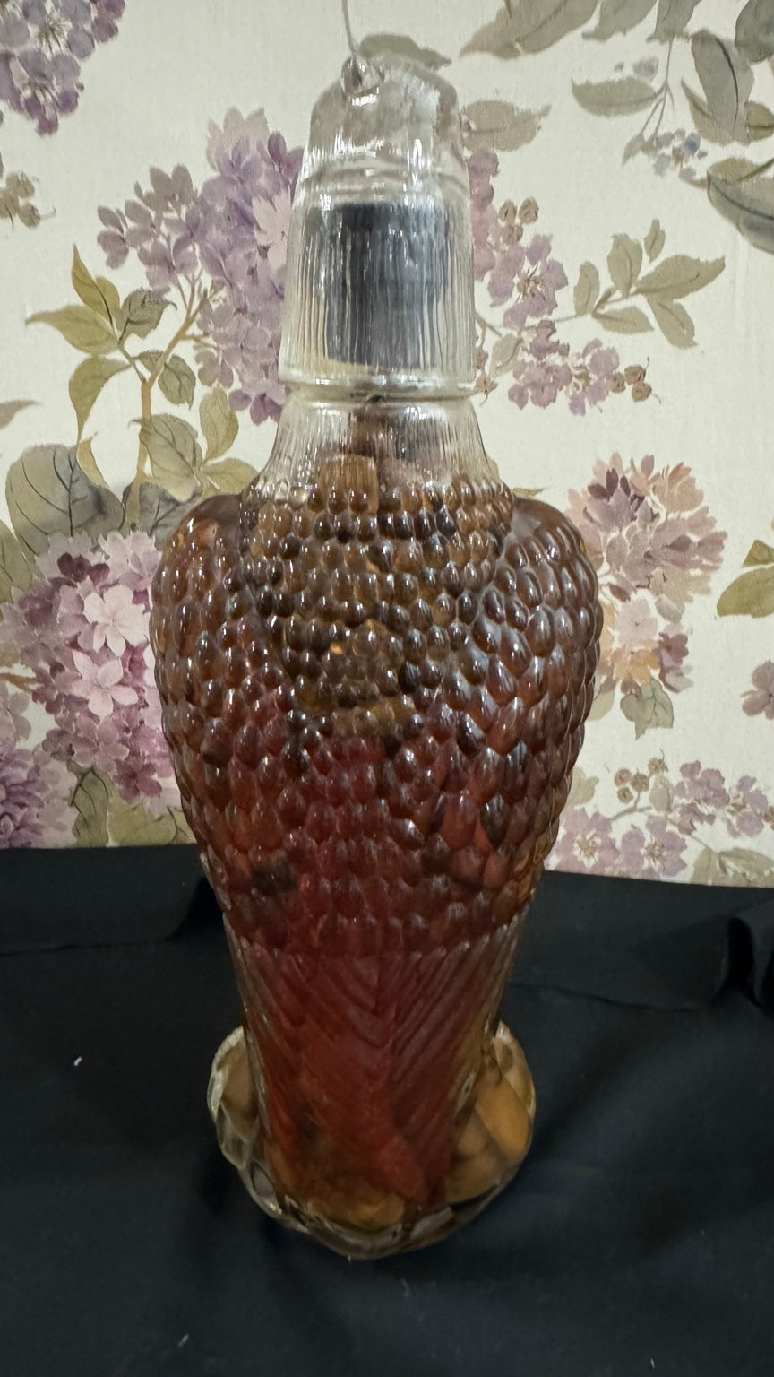 Vintage Eagle Glass Bottle with Original Botanical Infusion & Eagle Stopper