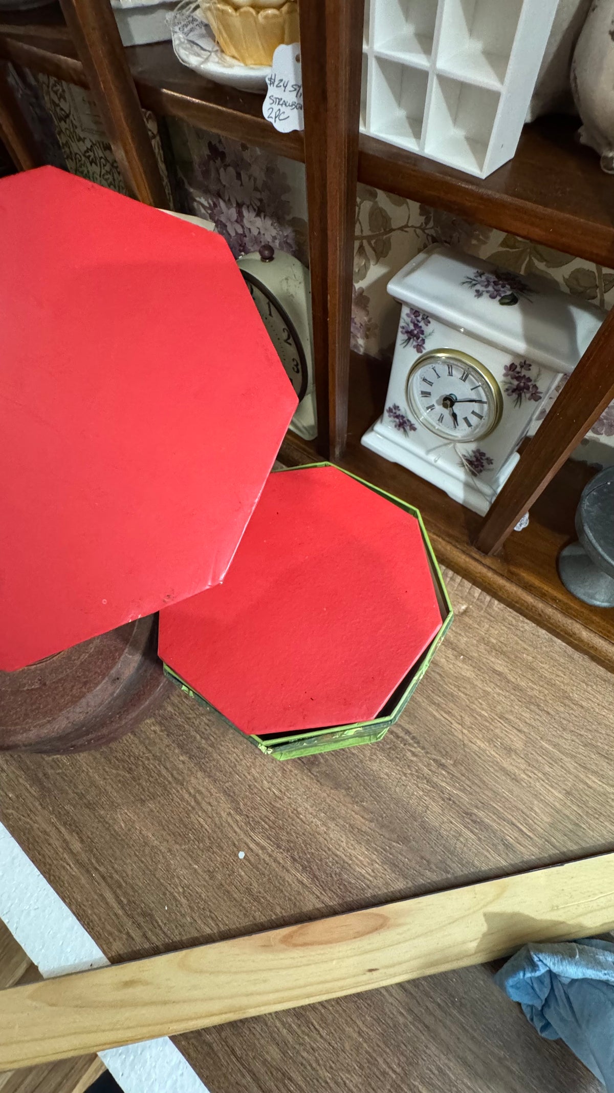Set of 5 Christmas Holly Nesting Boxes with Lids