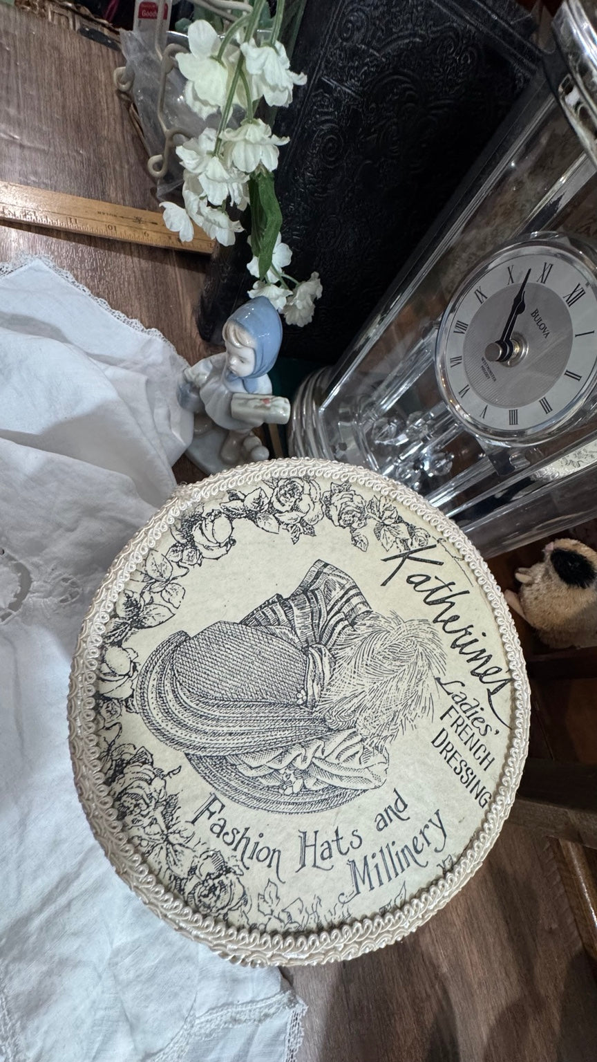 French Millinery Round Hat Box – Paris Fashion Décor