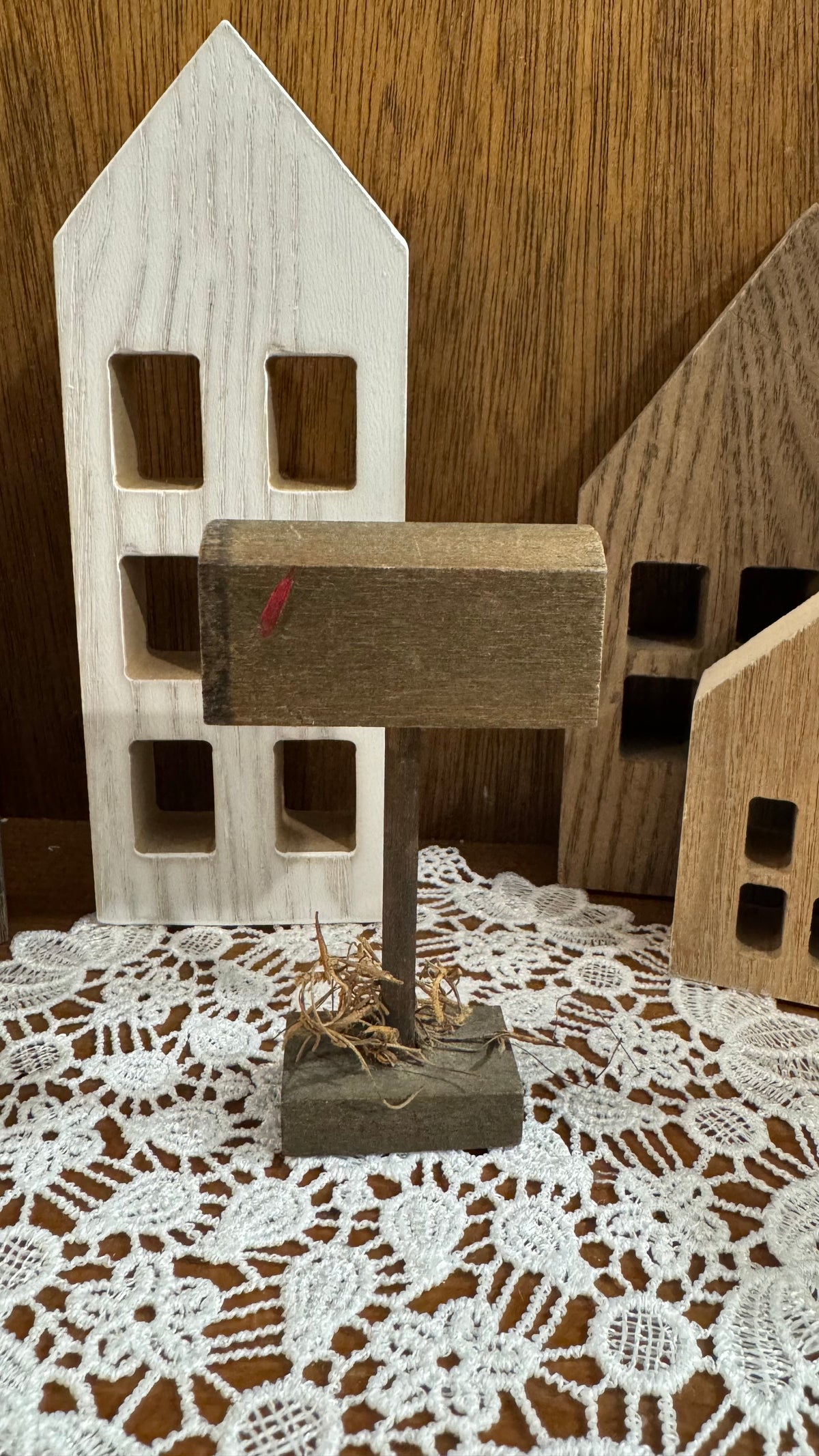 Mini Wooden Mailbox Shelf Sitter – Primitive Farmhouse Décor