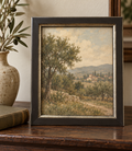 Dark Picture Frame with Antiqued Metallic Trim