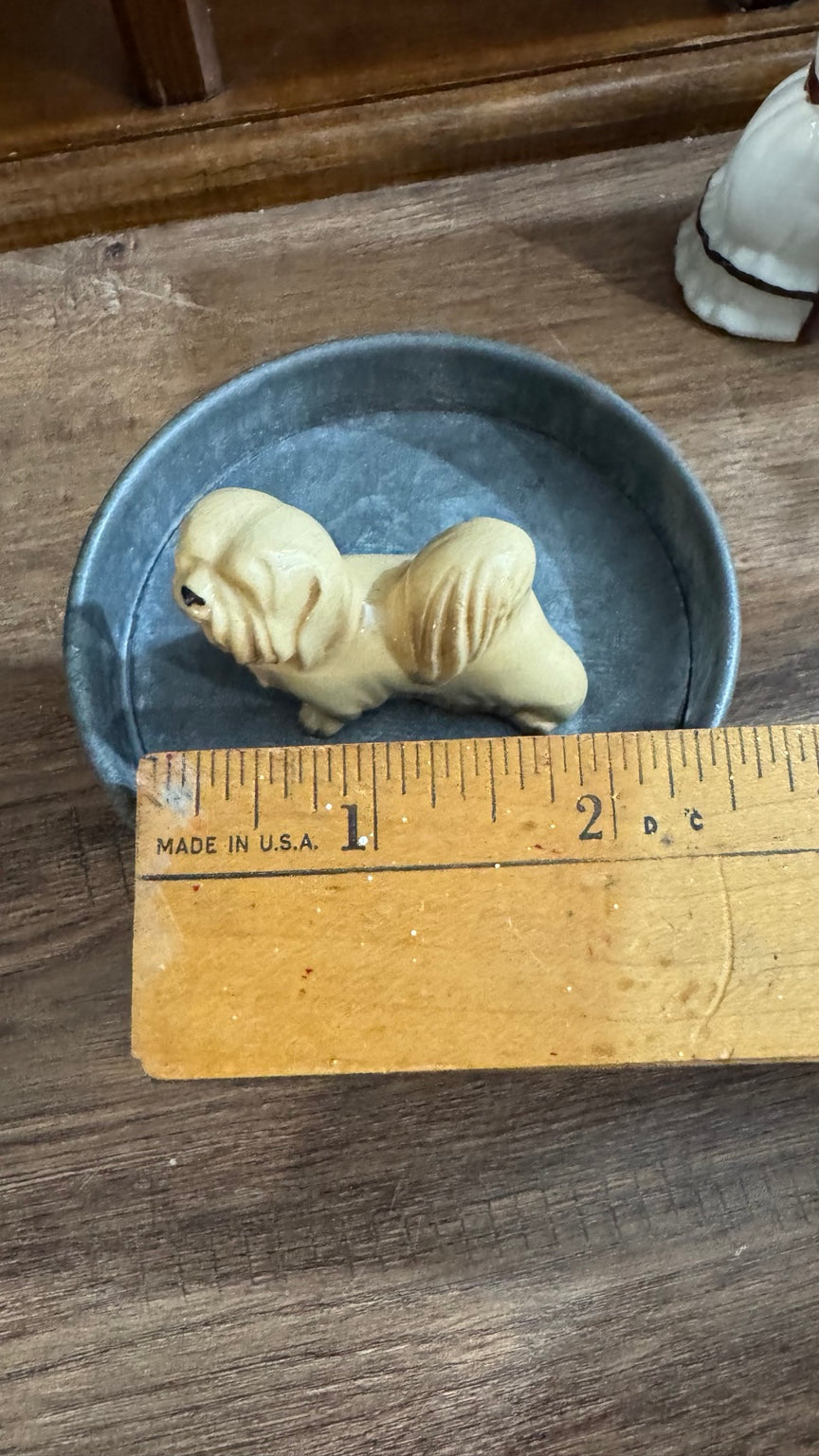Vintage Miniature Ceramic Pekingese Dog Figurine