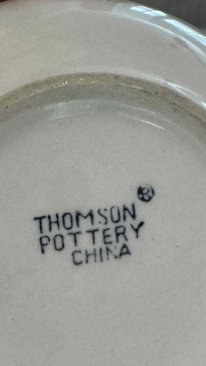 45 Pc Thomson Pottery Birdhouse Country Cottage Dinnerware Set