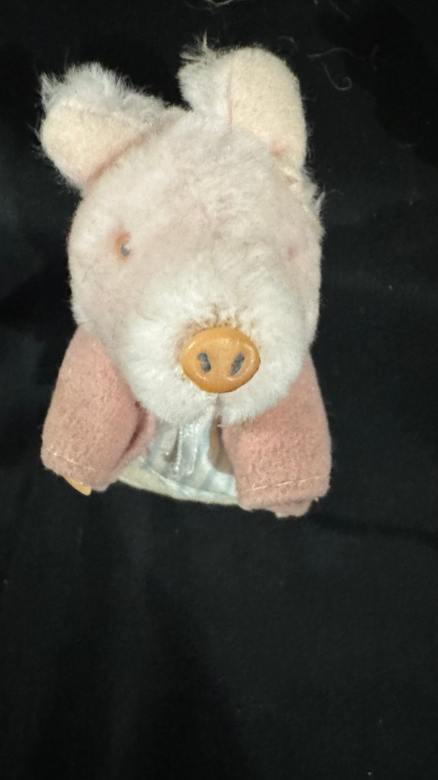 Vintage Miniature Animal Figurine Lot Eden Toys Beatrix Potter Pig Teddy Bears Set
