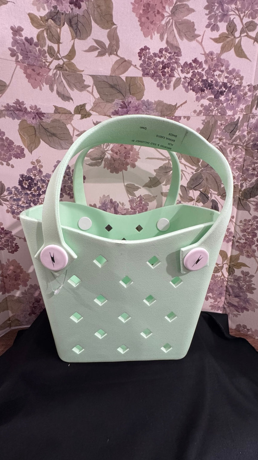 Mint Green Tote Basket Organizer
