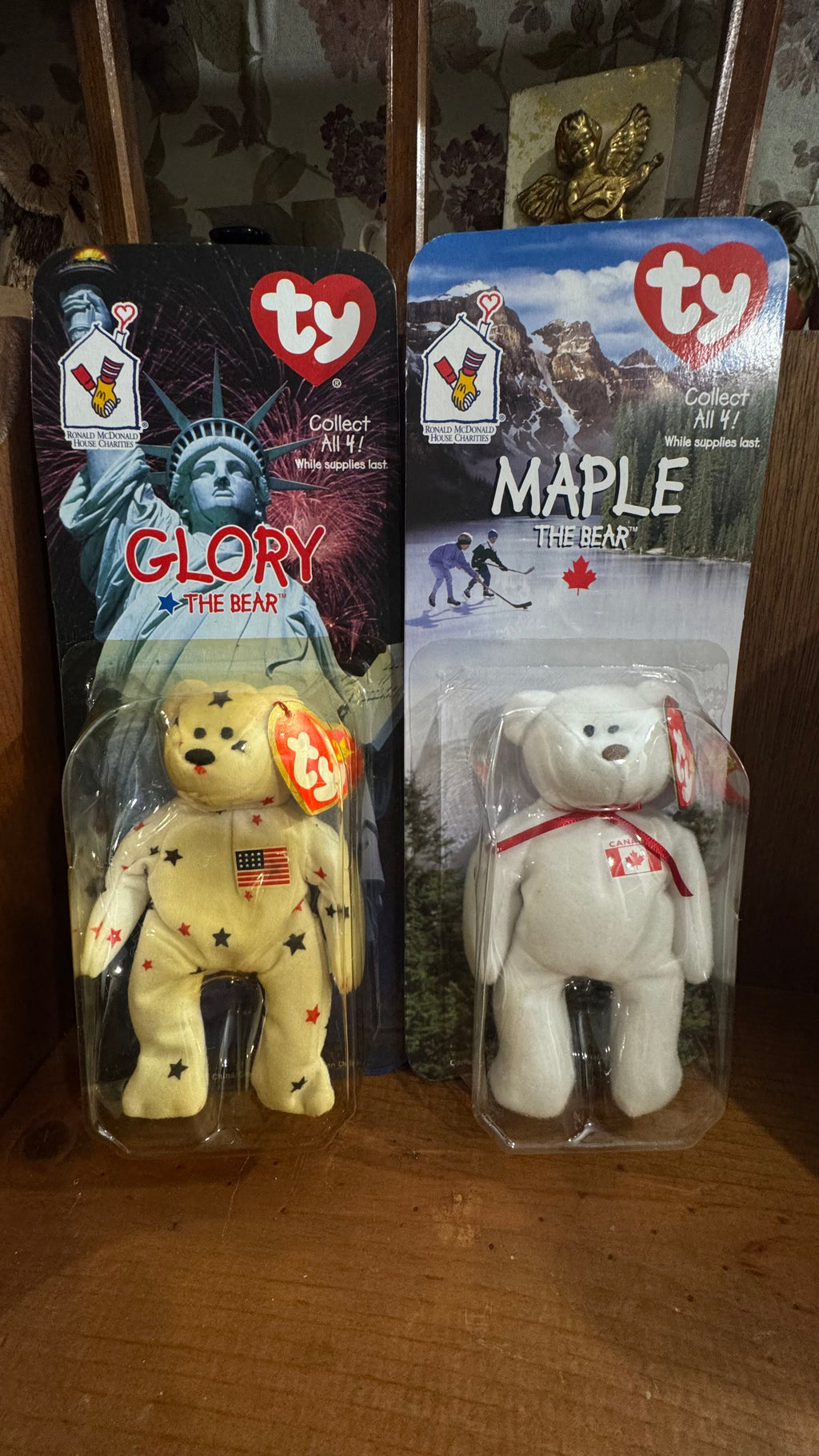 Vintage 1999 McDonald’s TY Teenie Beanie Babies Glory & Maple – Sealed Pair