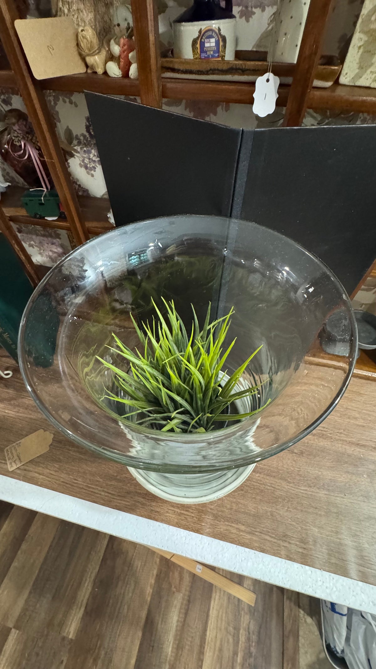 Versatile Glass Hurricane Vase & Decorative Pedestal – 2-Piece Set