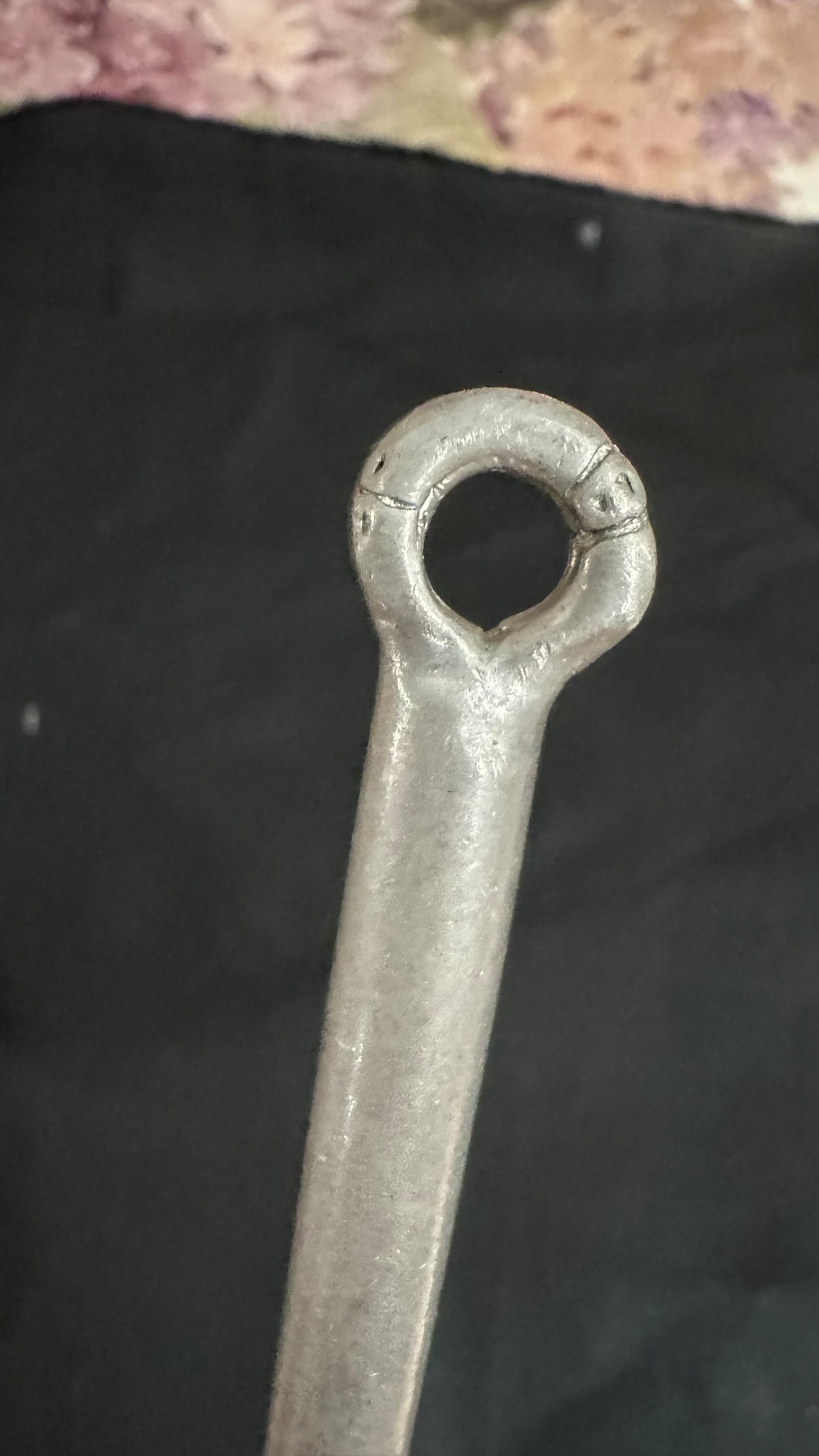 Vintage Cast Pewter Serving Spoon #1272 Mt Joy Penna Hanging Kitchen Utensil