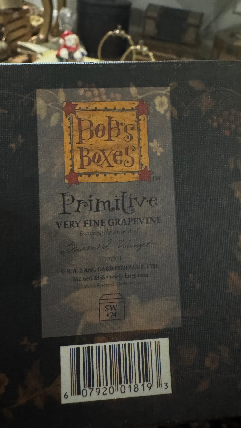 Bob’s Boxes Primitives “Very Fine Grapevine” Decorative Storage Boxes – Set of 3