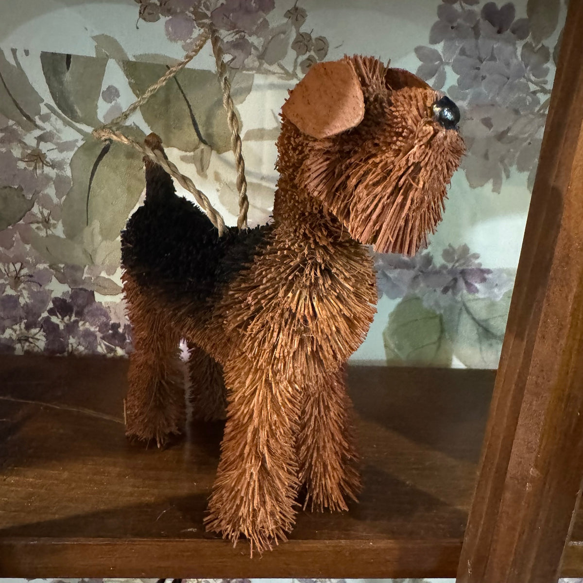 Set of 4 Bristle Animal Figurines – Rustic Farmhouse Decor