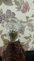Vintage Duck Glass Decanter with Original Infused Contents & Duck Stopper