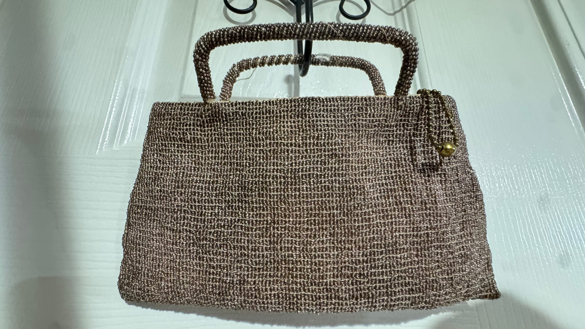 Vintage Czechoslovakia Glass Beaded Evening Purse – Mid Century