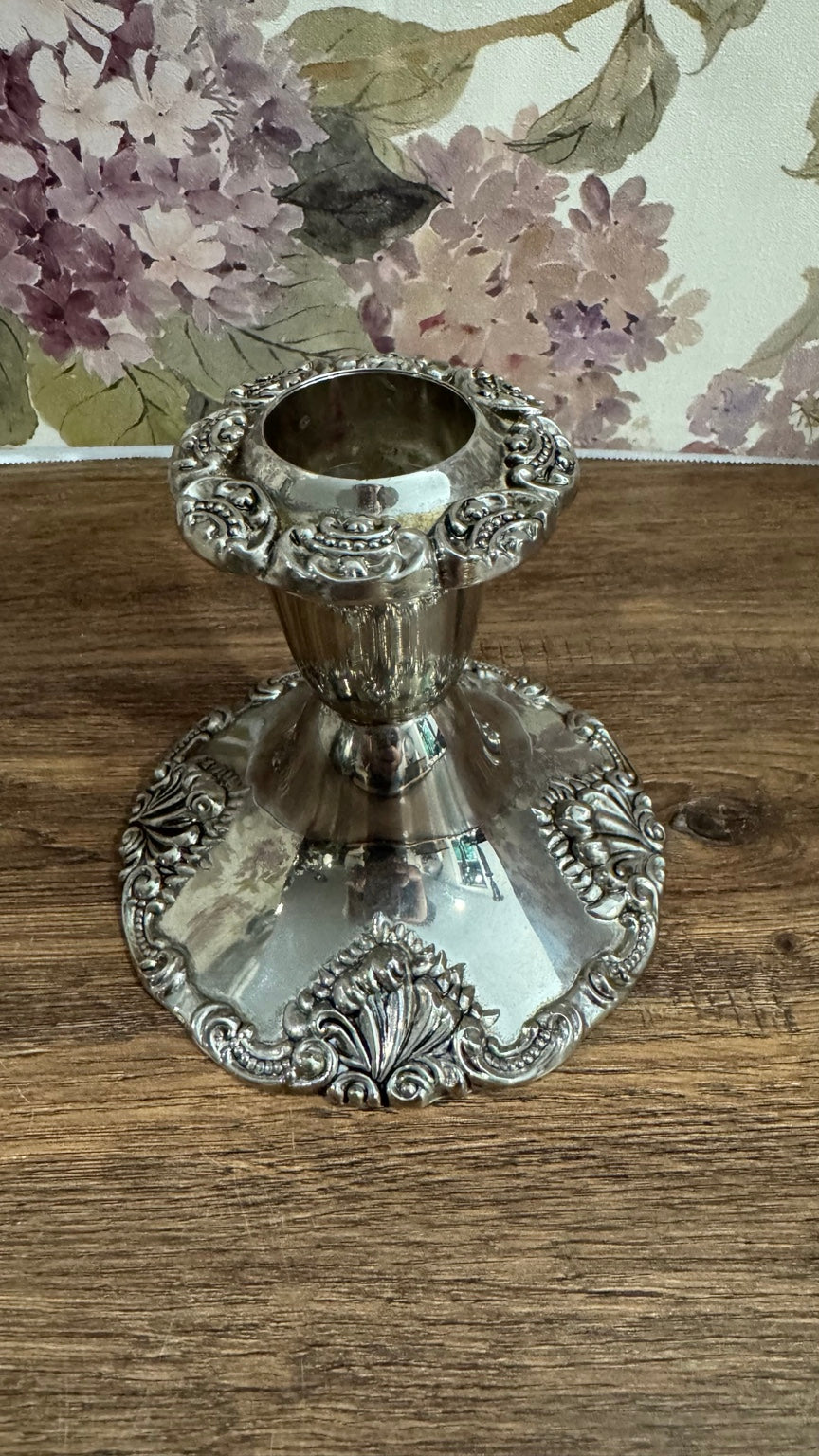 Vintage Godinger Silver Plate Candlestick Holder