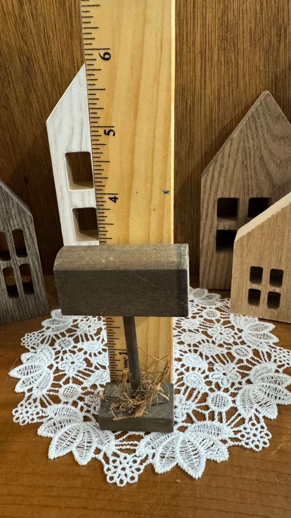 Mini Wooden Mailbox Shelf Sitter – Primitive Farmhouse Décor
