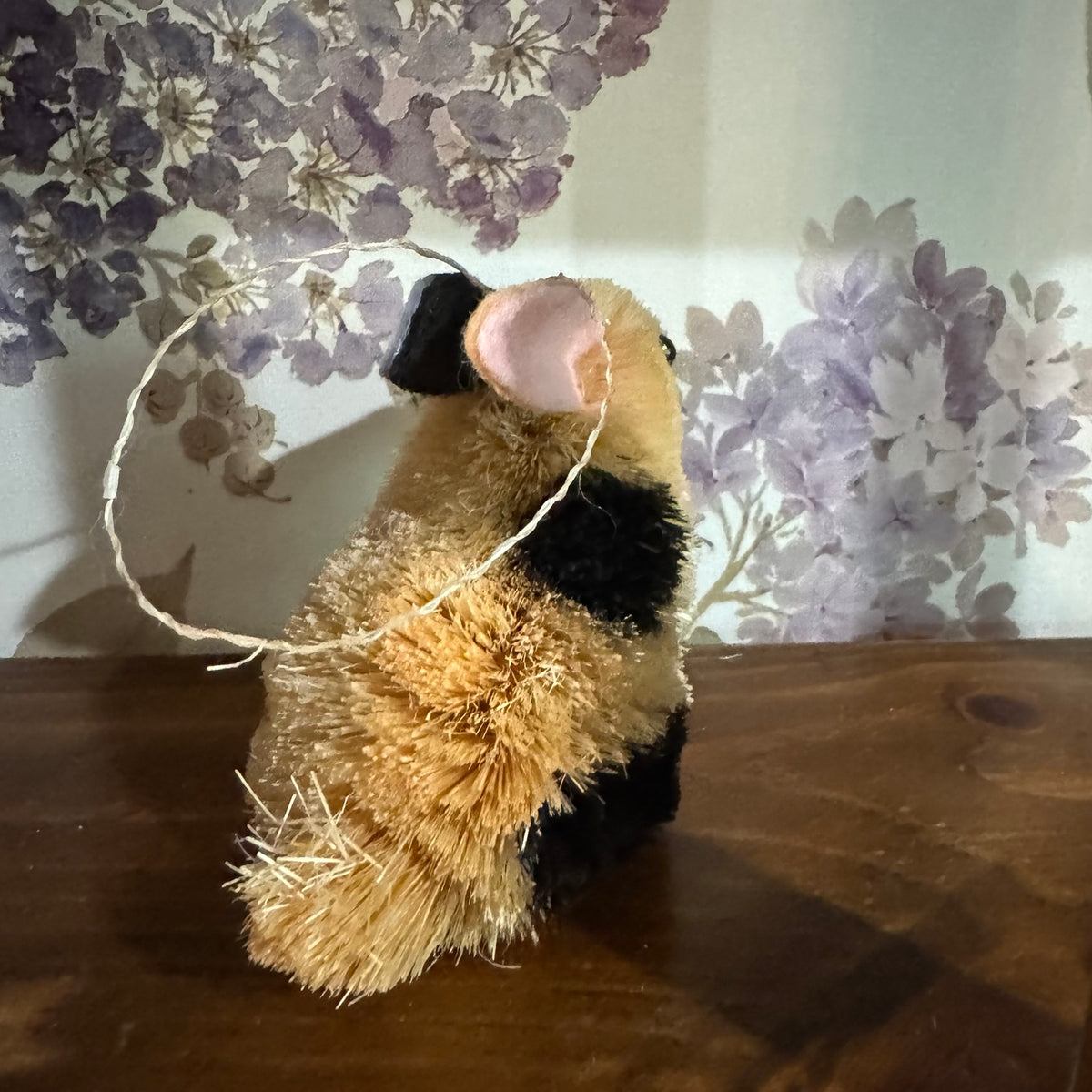 Set of 4 Bristle Animal Figurines – Rustic Farmhouse Decor