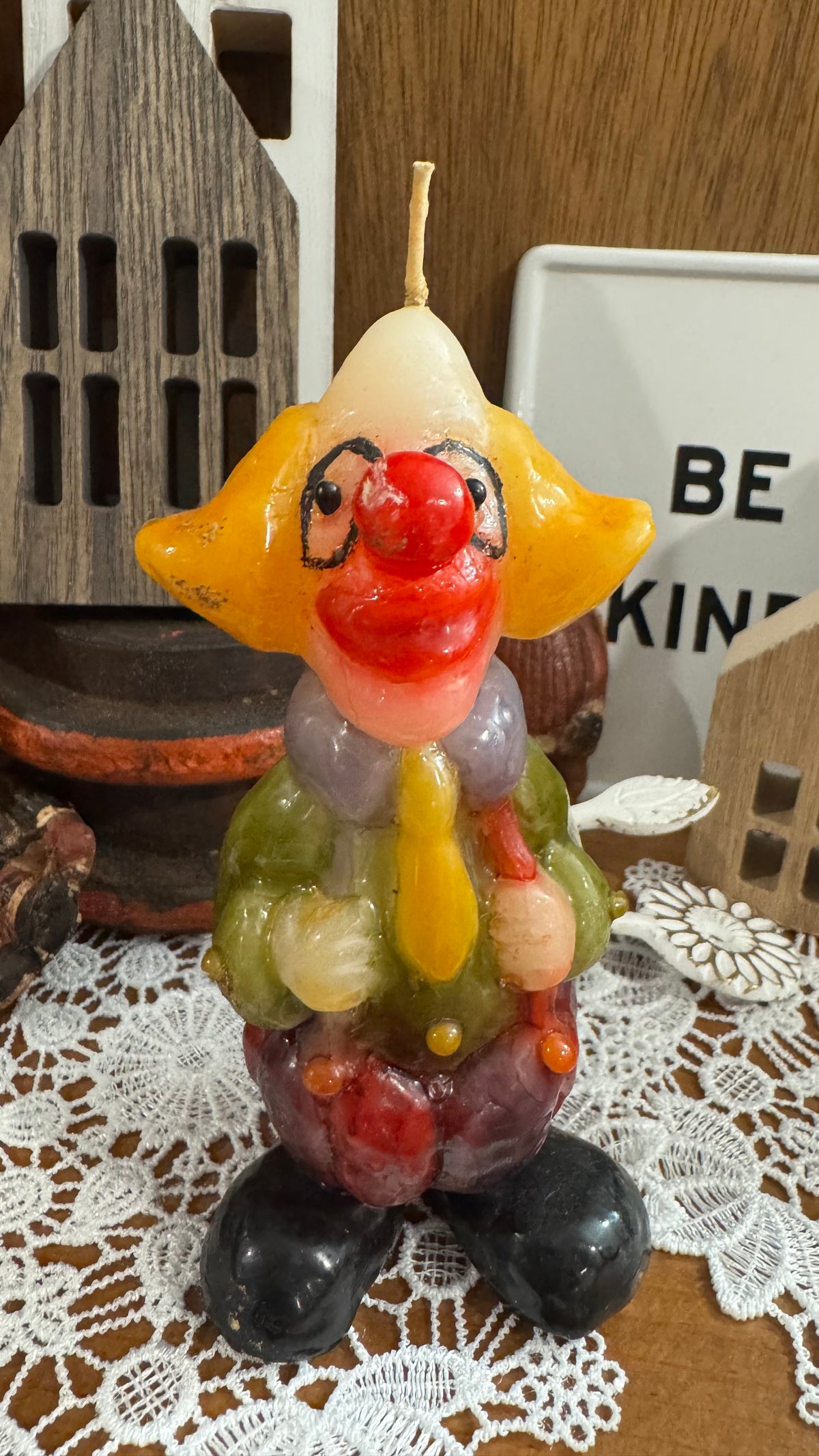Collectible Clown Wax Candle – Mary’s Candle Cove, Myrtle Beach
