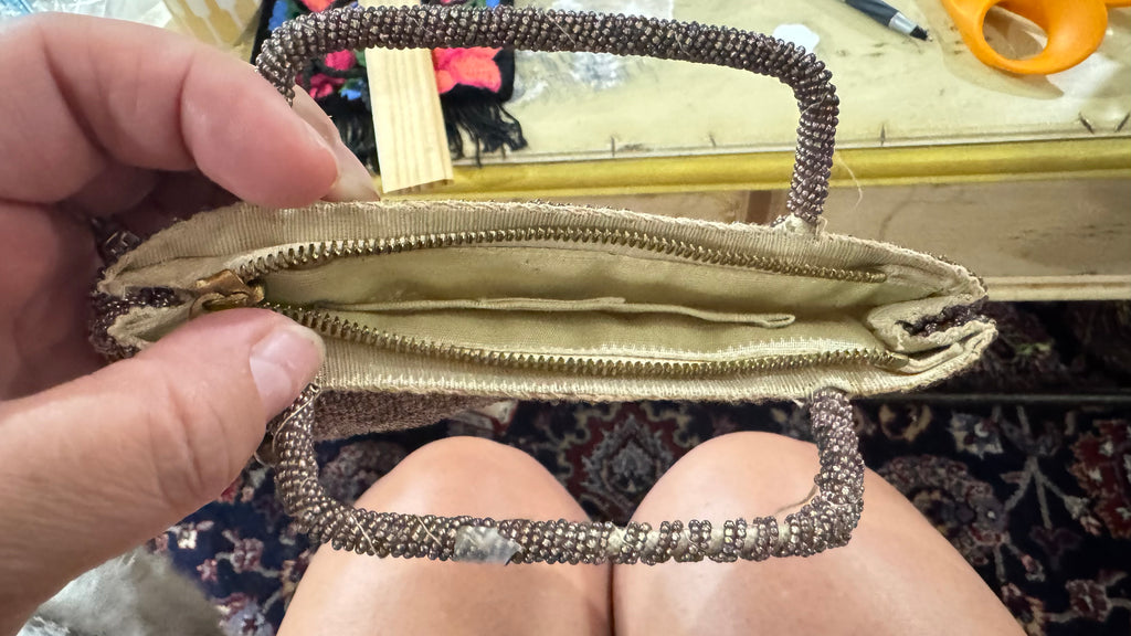 Vintage Czechoslovakia Glass Beaded Evening Purse – Mid Century