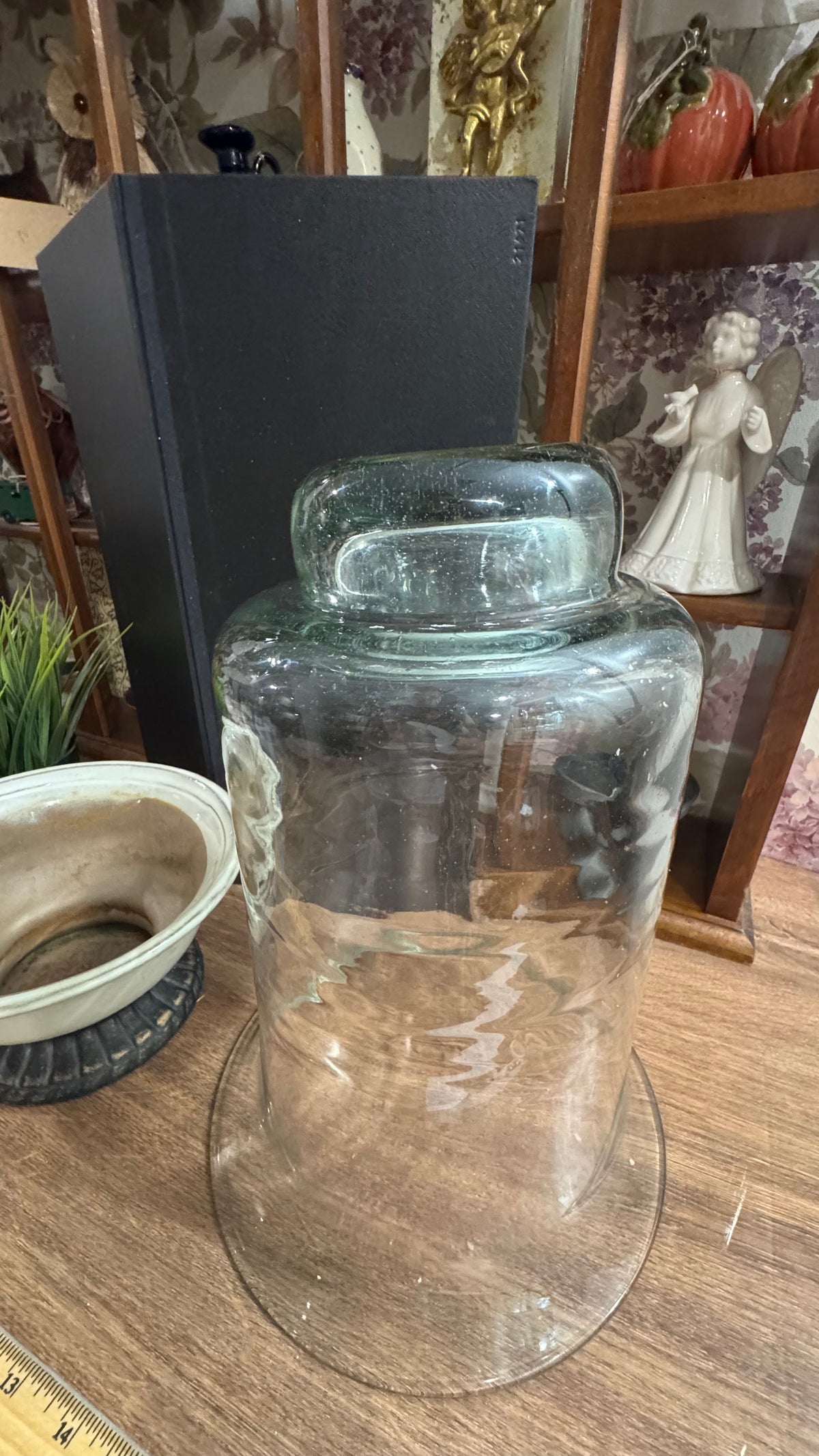 Versatile Glass Hurricane Vase & Decorative Pedestal – 2-Piece Set