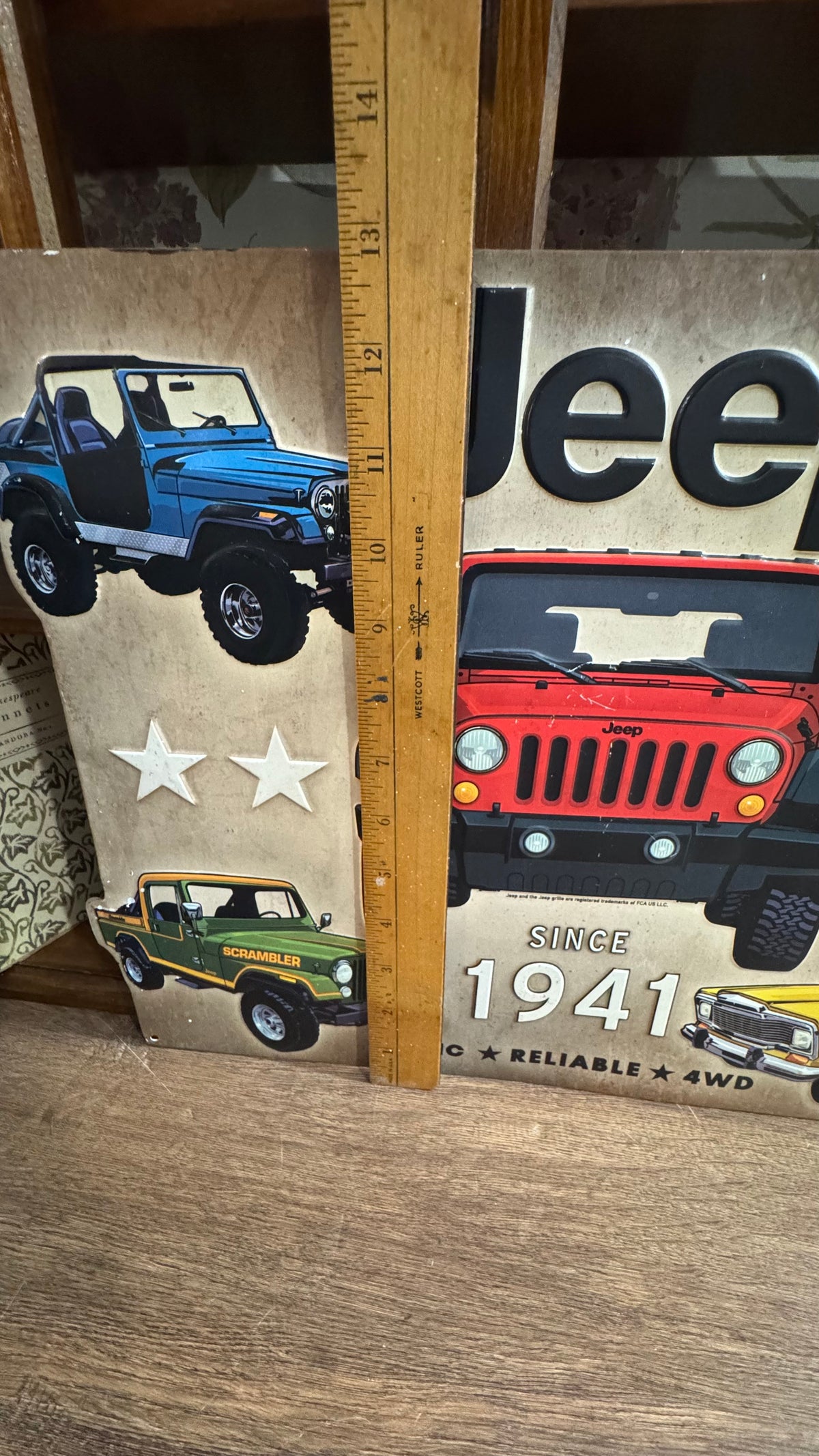 Jeep Since 1941 Embossed Metal Wall Sign – Open Road Brands