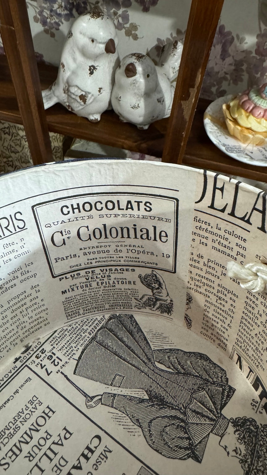 French Millinery Round Hat Box – Paris Fashion Décor