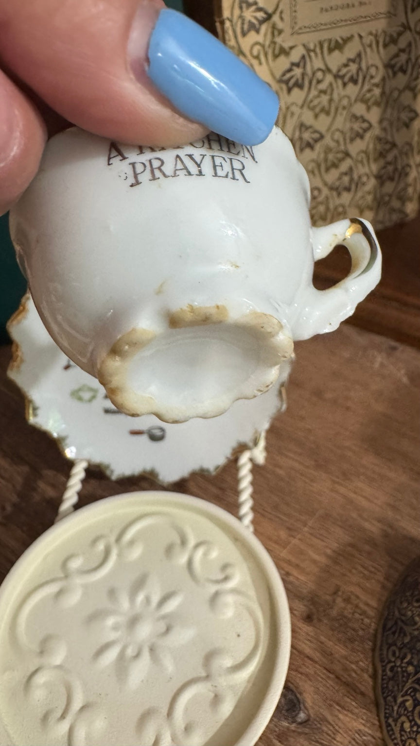 Vintage 1950s Japan Kitchen Prayer Cup & Plate Set – Arkansas Souvenir