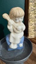 Porcelain Child Musician Figurine – Lute/Mandolin