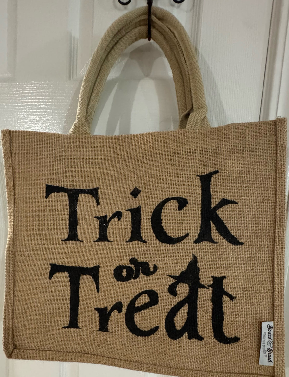Halloween Burlap Trick-or-Treat Tote Bags – Set of 3
