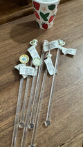 Vintage Miniature Kitchen Swizzle Sticks – Set of 6